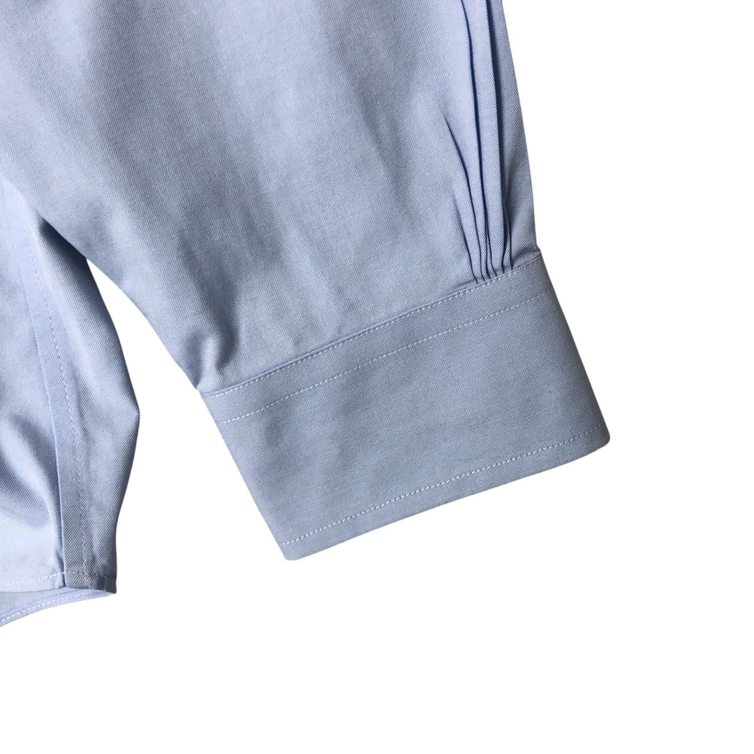 Brooks Brothers Est.1818 Milano Long Sleeve Button Down Shirt, Men's Size L Supima Cotton Blue type light blue Vintage Second Hand