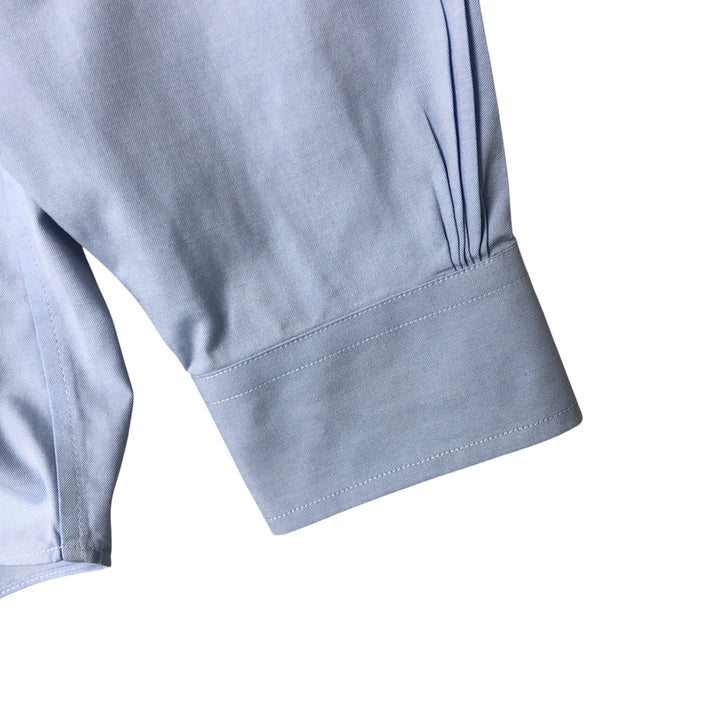 Brooks Brothers Est.1818 Milano Long Sleeve Button Down Shirt, Men's Size L Supima Cotton Blue type light blue Vintage Second Hand