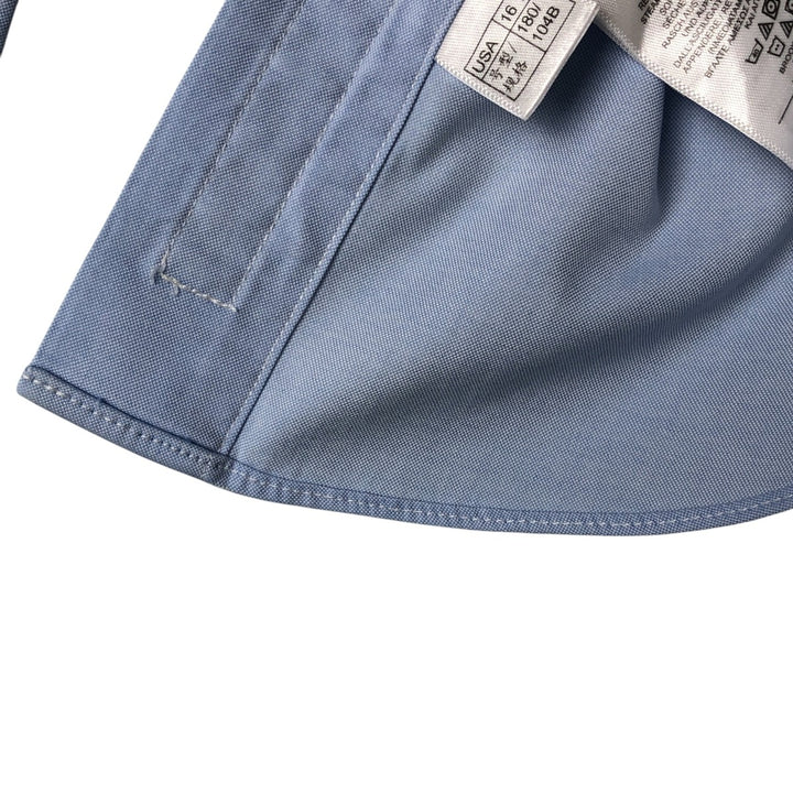 Brooks Brothers Est.1818 Milano Long Sleeve Button Down Shirt, Men's Size L Supima Cotton Blue type light blue Vintage Second Hand