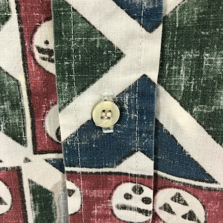 90'S Reyn Spooner Bikini Tag All-Over Print Lahaina Sailor Button-Down Hawaiian Aloha Shirt Made in Hawaii Men's XL cotton multicolor Vintage Second Hand