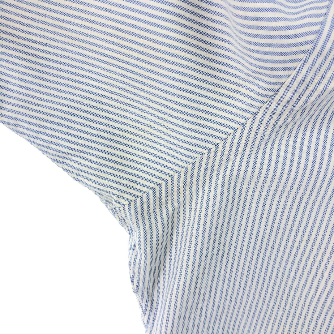 Ralph Lauren Classic Fit Short Sleeve Button Down Striped Shirt Men's XL cotton Blue type light blue Vintage Second Hand