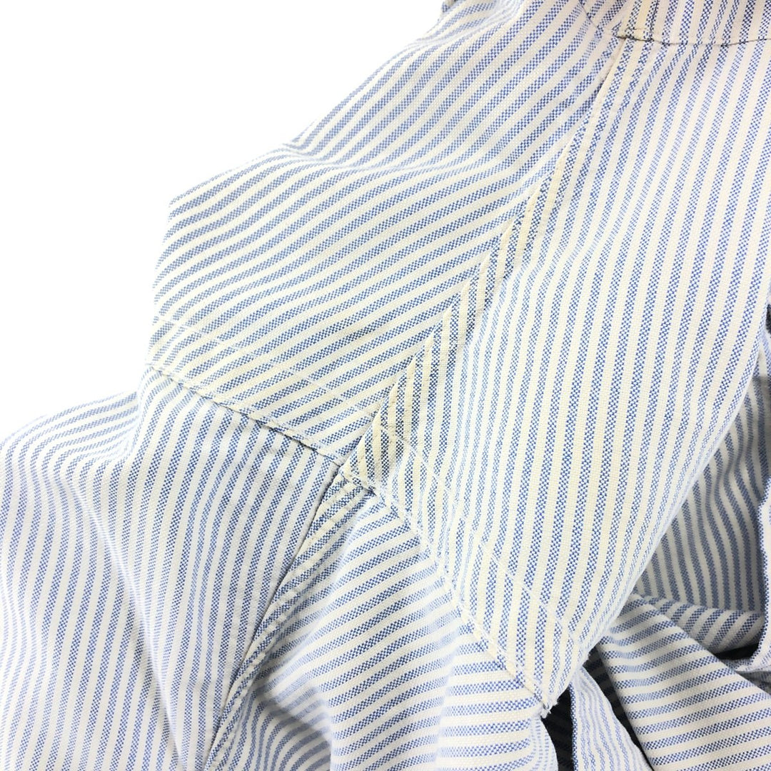 Ralph Lauren Classic Fit Short Sleeve Button Down Striped Shirt Men's XL cotton Blue type light blue Vintage Second Hand