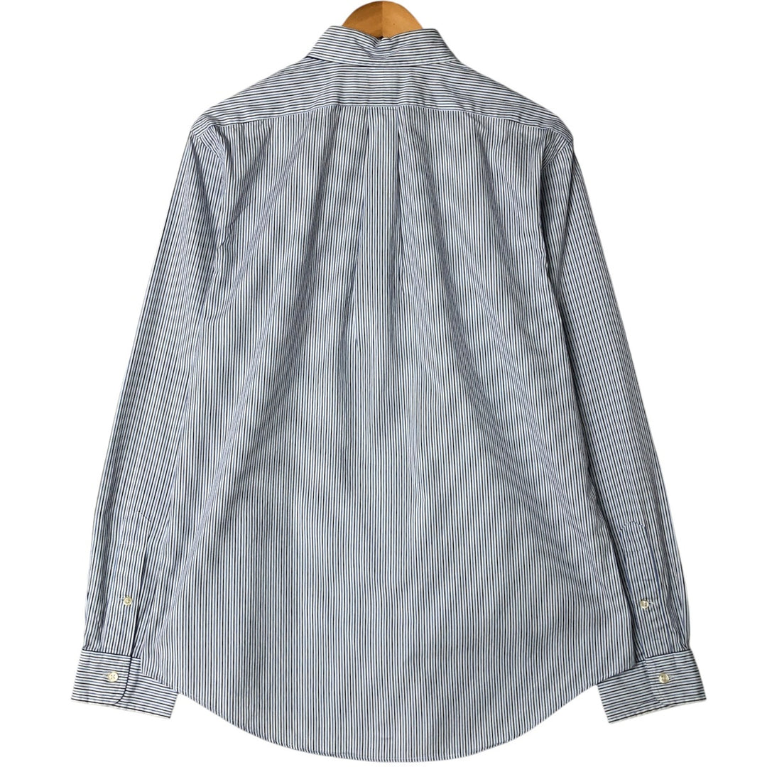 Ralph Lauren POLO by Ralph Lauren Long Sleeve Button-Down Striped Shirt Men's Size L cotton white type Vintage Second Hand