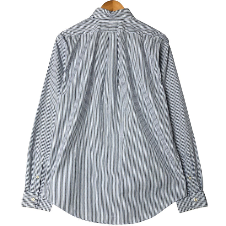 Ralph Lauren POLO by Ralph Lauren Long Sleeve Button-Down Striped Shirt Men's Size L cotton white type Vintage Second Hand