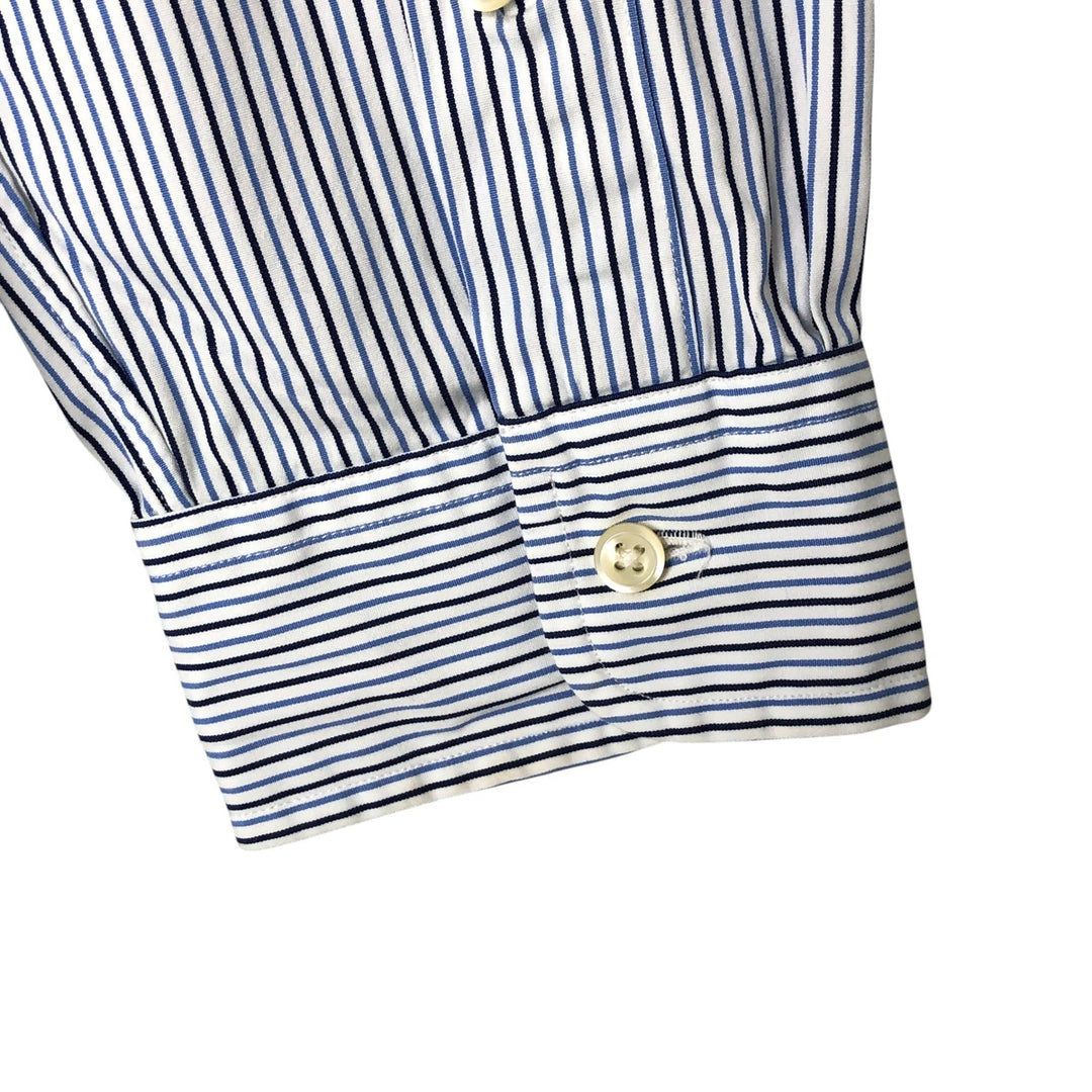 Ralph Lauren POLO by Ralph Lauren Long Sleeve Button-Down Striped Shirt Men's Size L cotton white type Vintage Second Hand