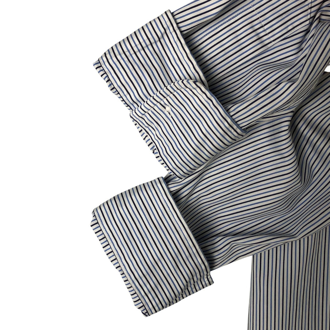 Ralph Lauren POLO by Ralph Lauren Long Sleeve Button-Down Striped Shirt Men's Size L cotton white type Vintage Second Hand