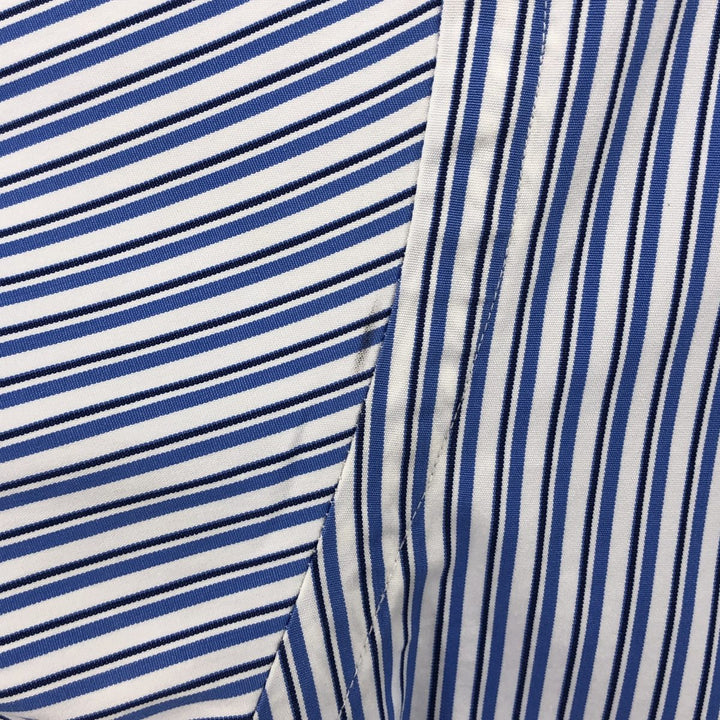 Ralph Lauren CLASSIC FIT Classic Fit Stripe Pattern Long Sleeve Button-Down Striped Shirt Men's L cotton blue type Vintage Second Hand