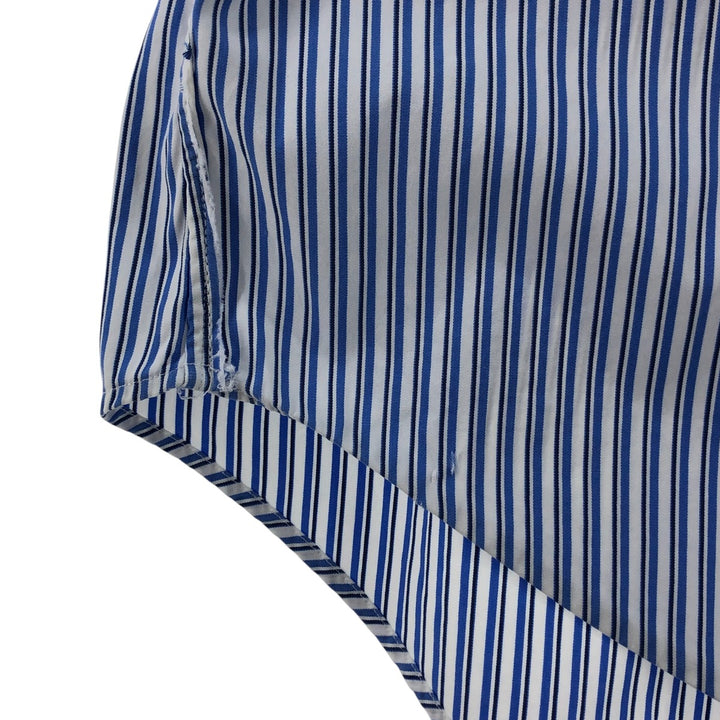 Ralph Lauren CLASSIC FIT Classic Fit Stripe Pattern Long Sleeve Button-Down Striped Shirt Men's L cotton blue type Vintage Second Hand