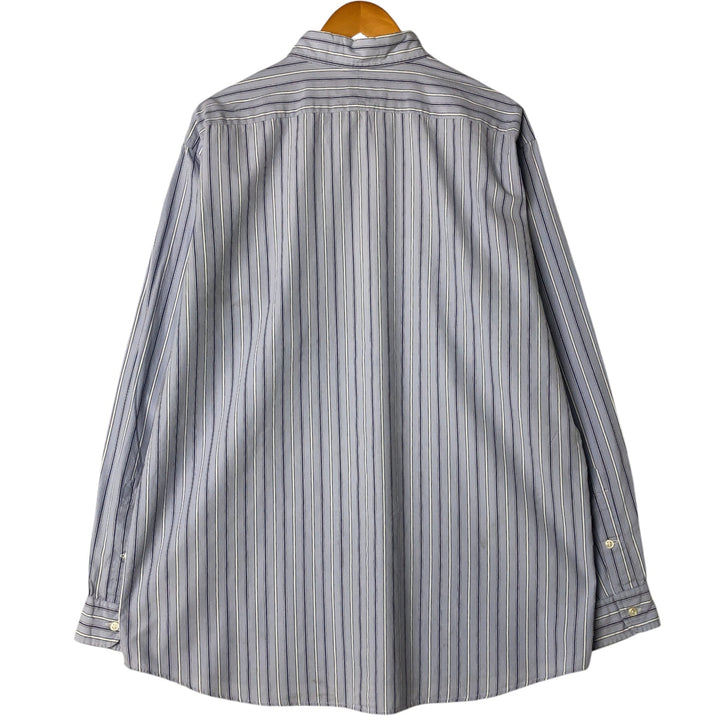 Ralph Lauren POLO by Ralph Lauren ELLINGTON short sleeve button down striped shirt men's XL size cotton blue type Vintage Second Hand