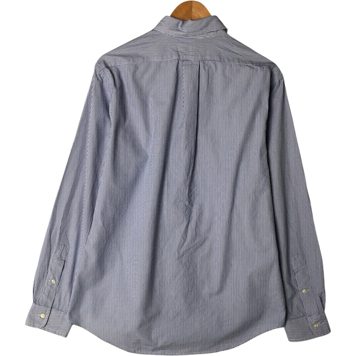 Ralph Lauren CUSTOM FIT long sleeve button down striped shirt men's size L cotton white type Vintage Second Hand