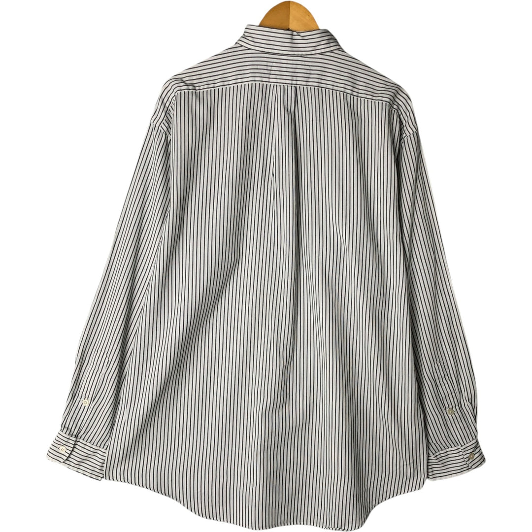 Ralph Lauren RALPH LAUREN GOLF BLAKE long sleeve button down striped shirt men's size L cotton white type Vintage Second Hand