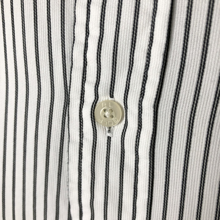 Ralph Lauren RALPH LAUREN GOLF BLAKE long sleeve button down striped shirt men's size L cotton white type Vintage Second Hand