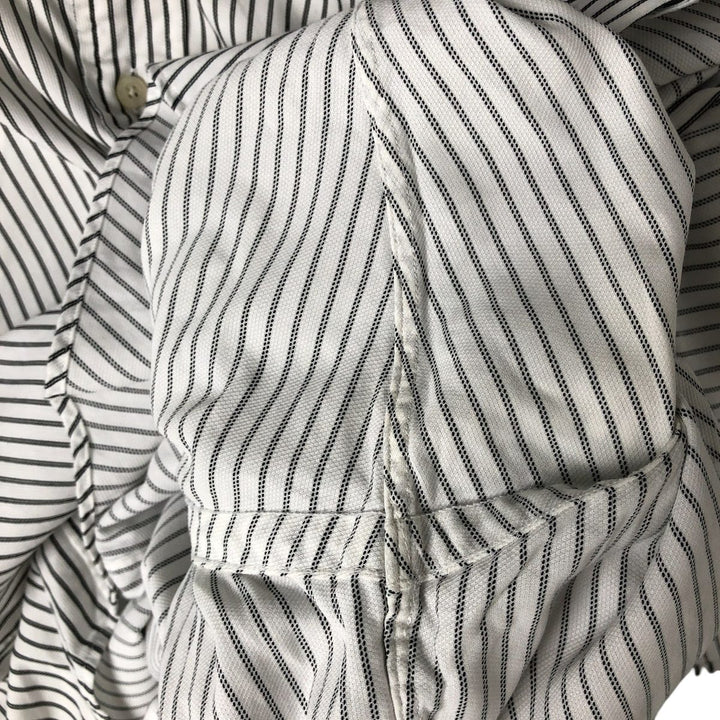 Ralph Lauren RALPH LAUREN GOLF BLAKE long sleeve button down striped shirt men's size L cotton white type Vintage Second Hand