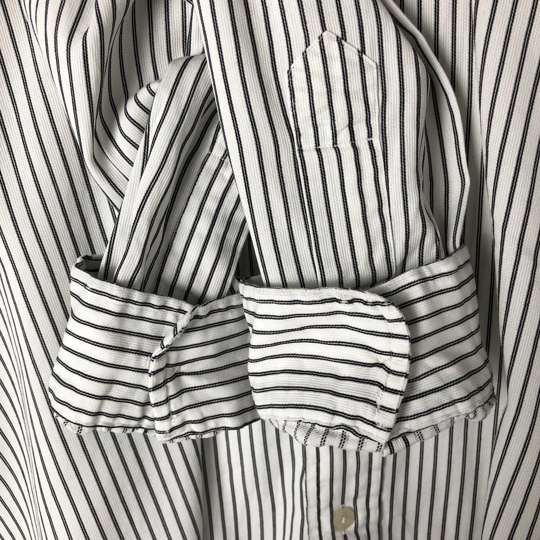 Ralph Lauren RALPH LAUREN GOLF BLAKE long sleeve button down striped shirt men's size L cotton white type Vintage Second Hand