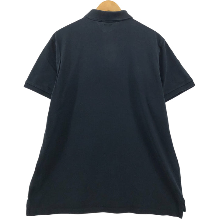 Ralph Lauren POLO RALPH LAUREN CUSTOM SLIM FIT short sleeve polo shirt men's XL equivalent cotton black type Vintage Second Hand
