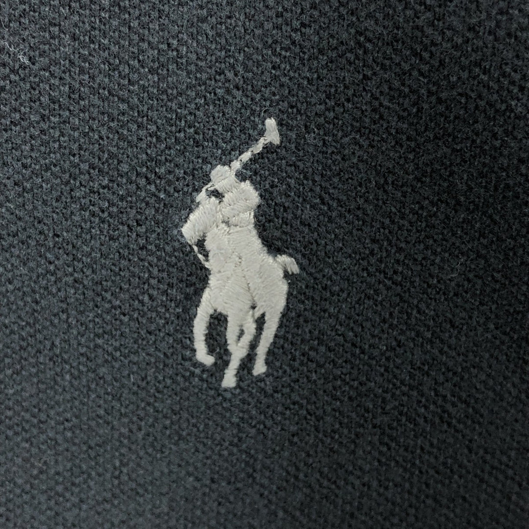 Ralph Lauren POLO RALPH LAUREN CUSTOM SLIM FIT short sleeve polo shirt men's XL equivalent cotton black type Vintage Second Hand