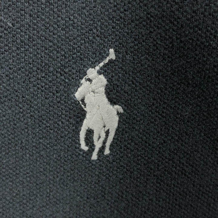 Ralph Lauren POLO RALPH LAUREN CUSTOM SLIM FIT short sleeve polo shirt men's XL equivalent cotton black type Vintage Second Hand