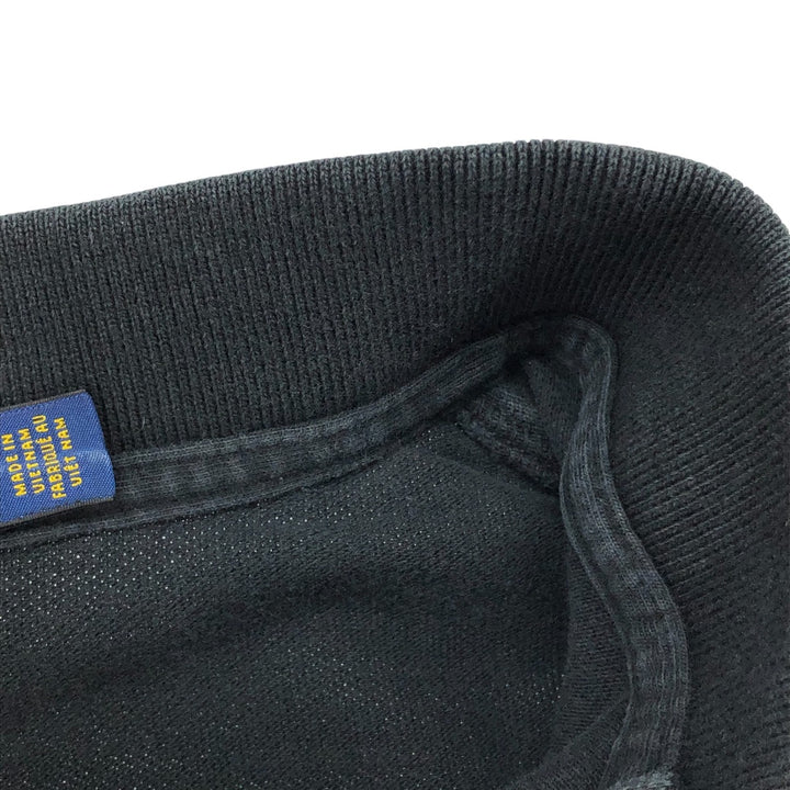 Ralph Lauren POLO RALPH LAUREN CUSTOM SLIM FIT short sleeve polo shirt men's XL equivalent cotton black type Vintage Second Hand