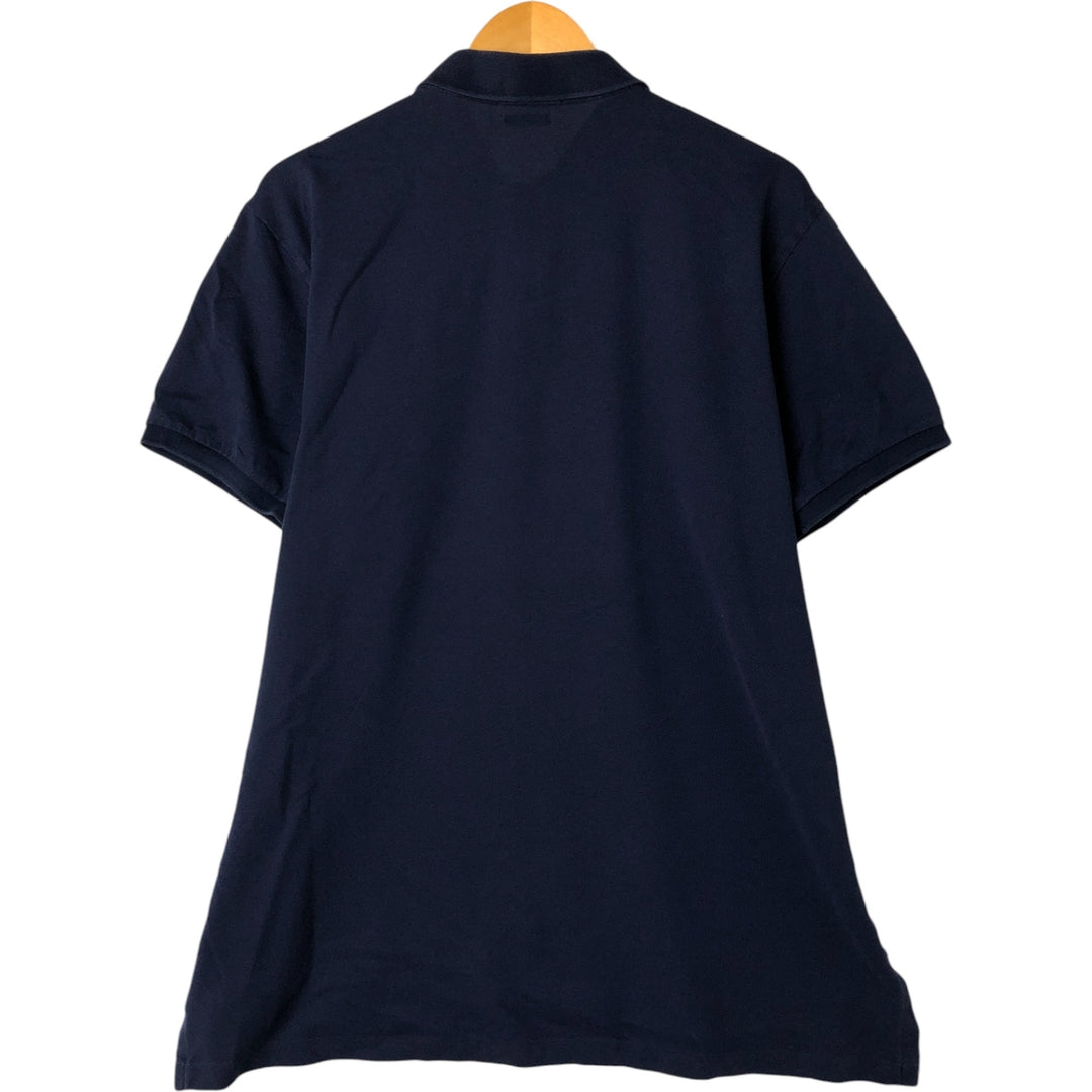 Ralph Lauren POLO RALPH LAUREN CUSTOM FIT short sleeve polo shirt men's XL equivalent cotton navy blue type Vintage Second Hand