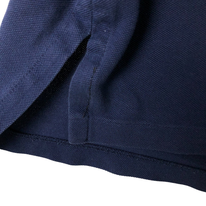 Ralph Lauren POLO RALPH LAUREN CUSTOM FIT short sleeve polo shirt men's XL equivalent cotton navy blue type Vintage Second Hand