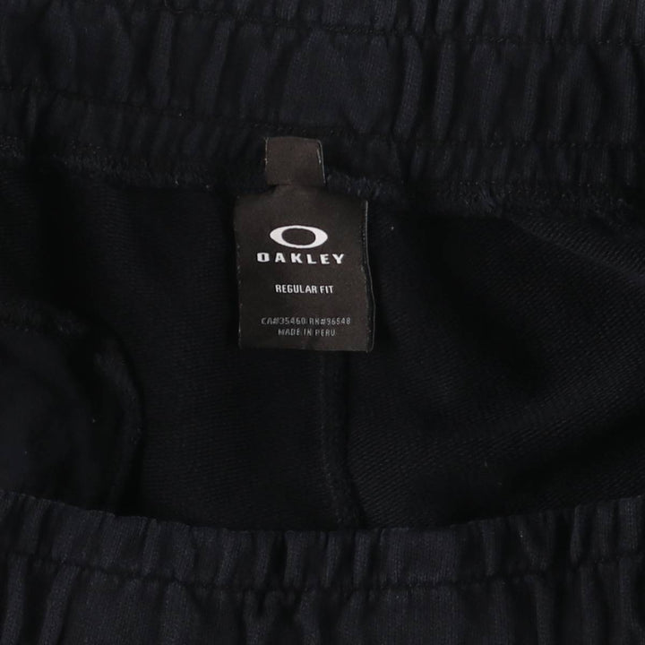 Oakley Regular Fit Sweat Shorts, Men's Size Medium cotton black type Vintage Second Hand