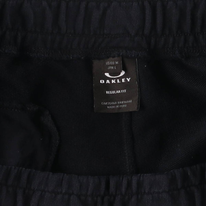 Oakley Regular Fit Sweat Shorts, Men's Size Medium cotton black type Vintage Second Hand