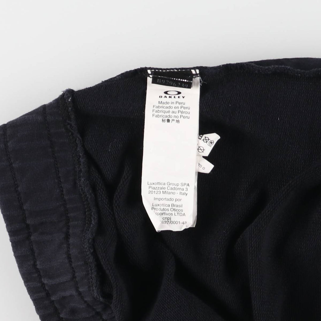 Oakley Regular Fit Sweat Shorts, Men's Size Medium cotton black type Vintage Second Hand