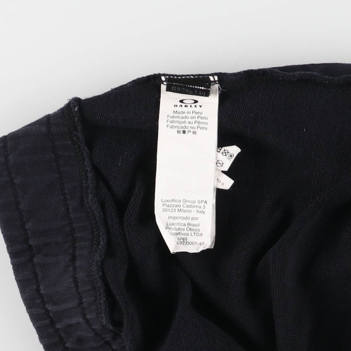 Oakley Regular Fit Sweat Shorts, Men's Size Medium cotton black type Vintage Second Hand