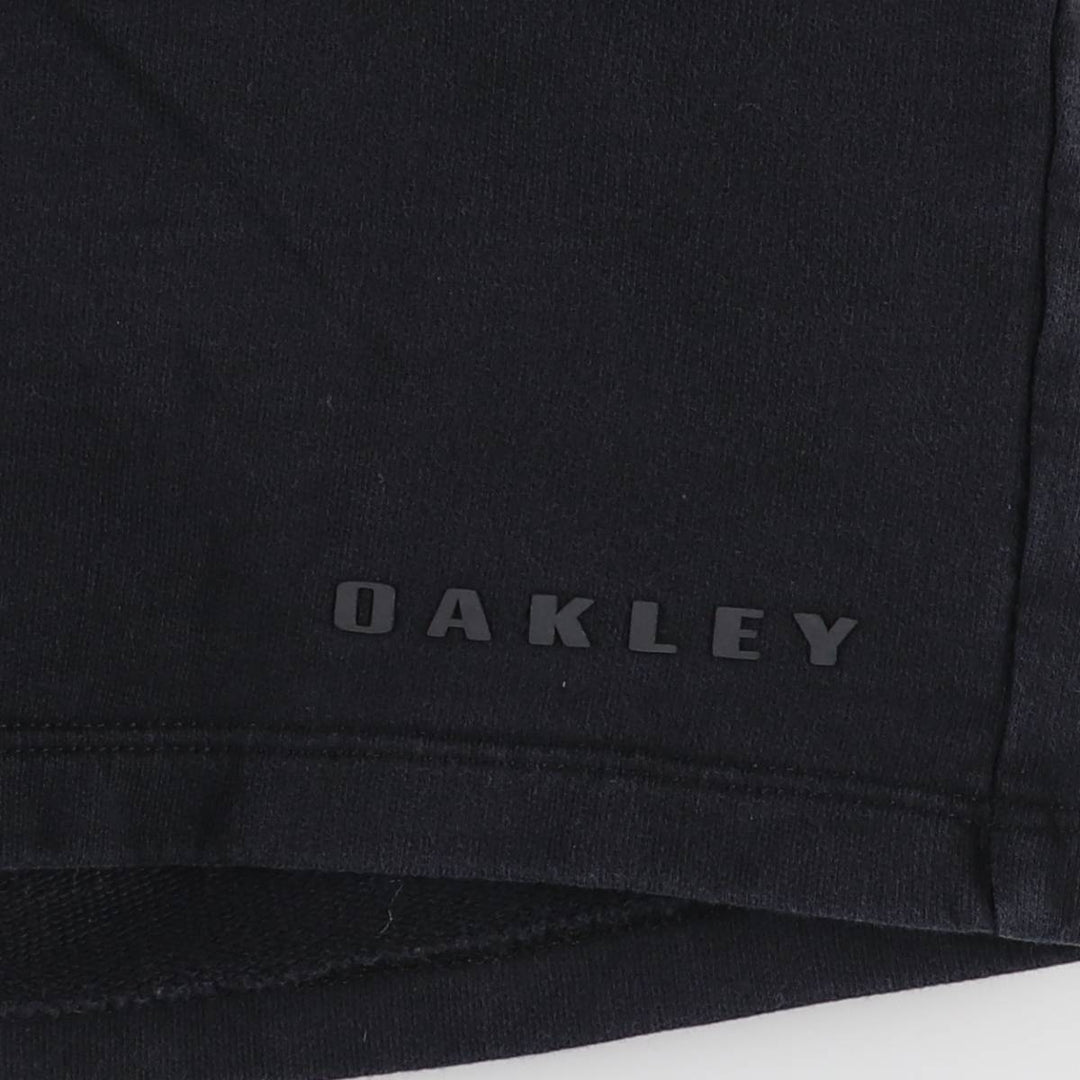 Oakley Regular Fit Sweat Shorts, Men's Size Medium cotton black type Vintage Second Hand