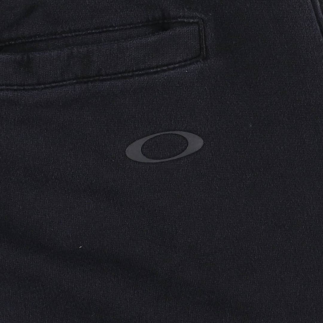 Oakley Regular Fit Sweat Shorts, Men's Size Medium cotton black type Vintage Second Hand