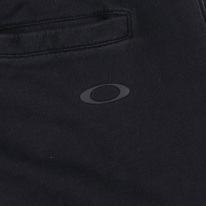 Oakley Regular Fit Sweat Shorts, Men's Size Medium cotton black type Vintage Second Hand
