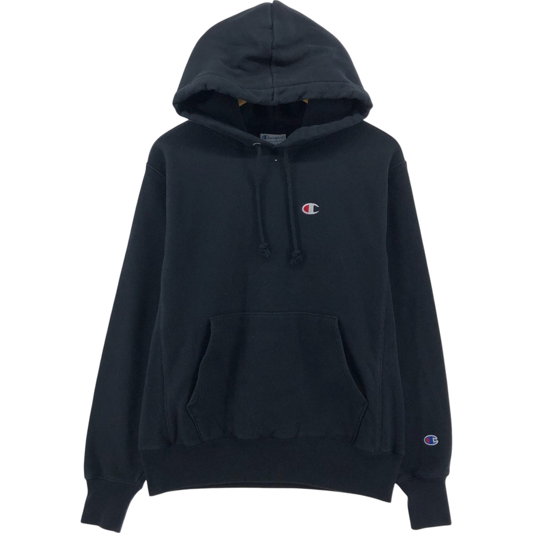 Champion REVERSE WEAVE Reverse Weave Sweat Pullover Hoodie Men's M cotton black type Vintage Second Hand