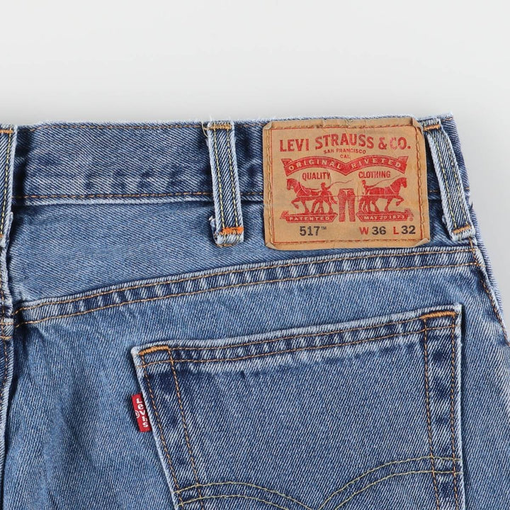 Levi's 517 Bootcut Denim Pants for Men, W36 cotton blue type Vintage Second Hand