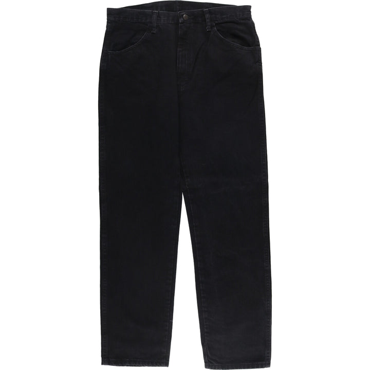 Rustler Black Denim Straight Denim Pants for Men, W34 equivalent cotton black type Vintage Second Hand
