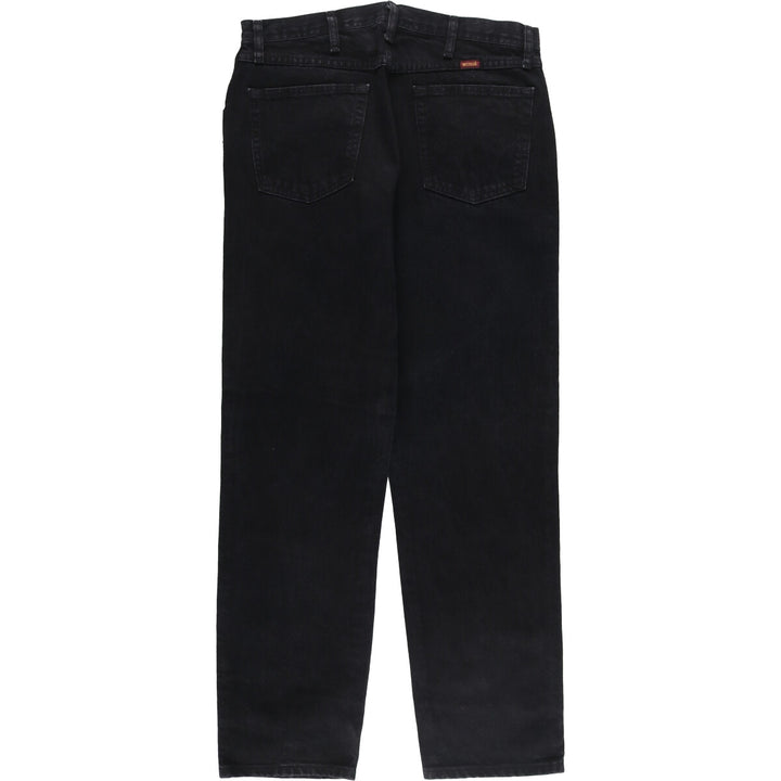 Rustler Black Denim Straight Denim Pants for Men, W34 equivalent cotton black type Vintage Second Hand