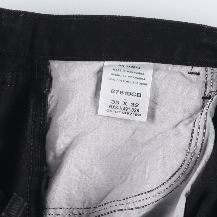 Rustler Black Denim Straight Denim Pants for Men, W34 equivalent cotton black type Vintage Second Hand
