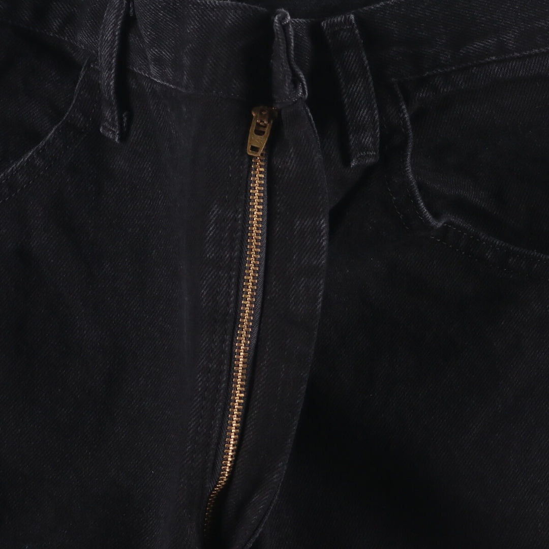 Rustler Black Denim Straight Denim Pants for Men, W34 equivalent cotton black type Vintage Second Hand