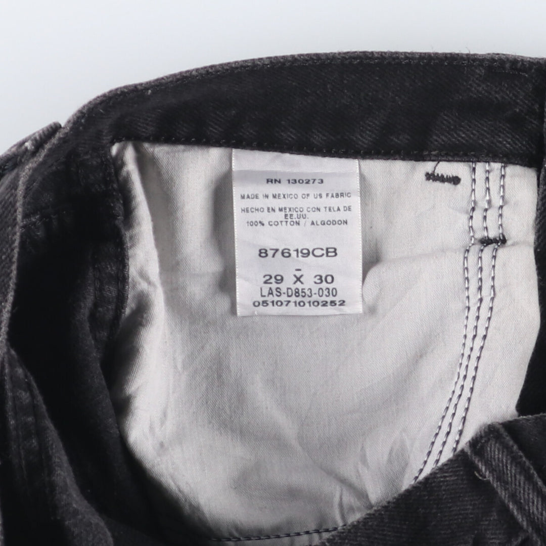 RUSTLER Black Denim Tapered Denim Pants Women's L (w28) cotton black type Vintage Second Hand