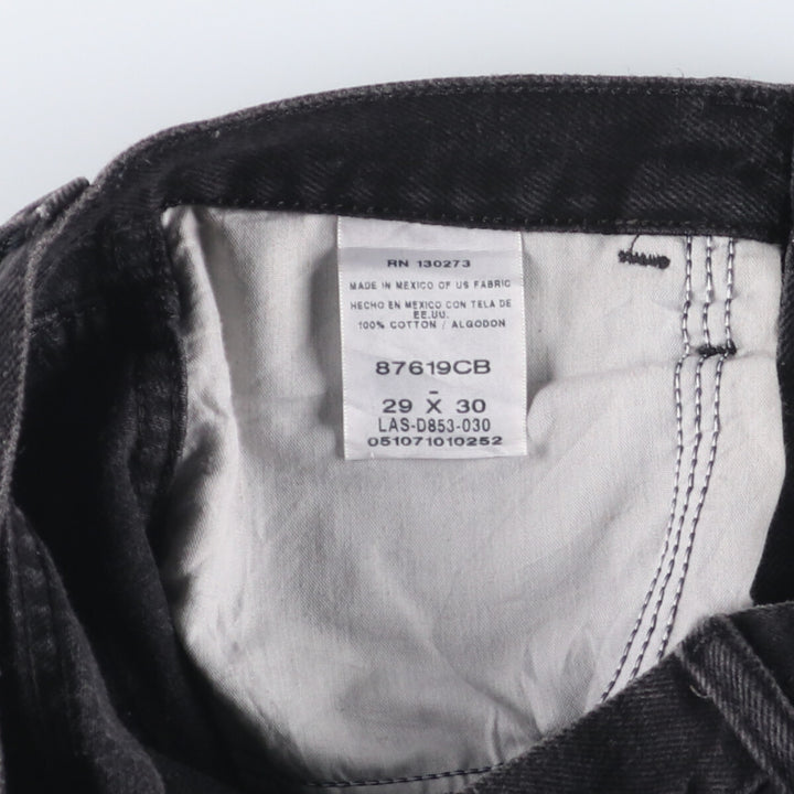 RUSTLER Black Denim Tapered Denim Pants Women's L (w28) cotton black type Vintage Second Hand