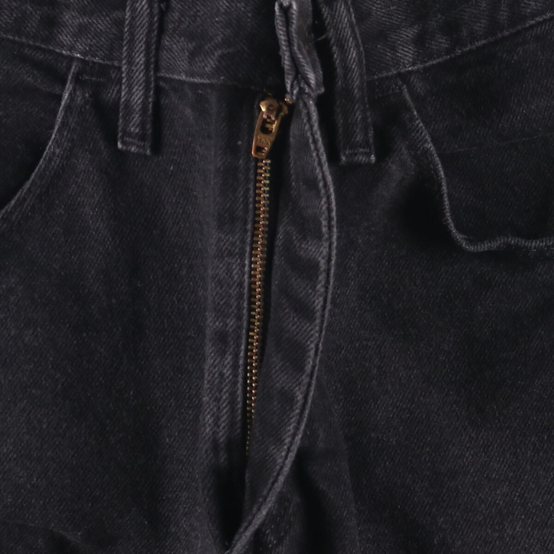 RUSTLER Black Denim Tapered Denim Pants Women's L (w28) cotton black type Vintage Second Hand