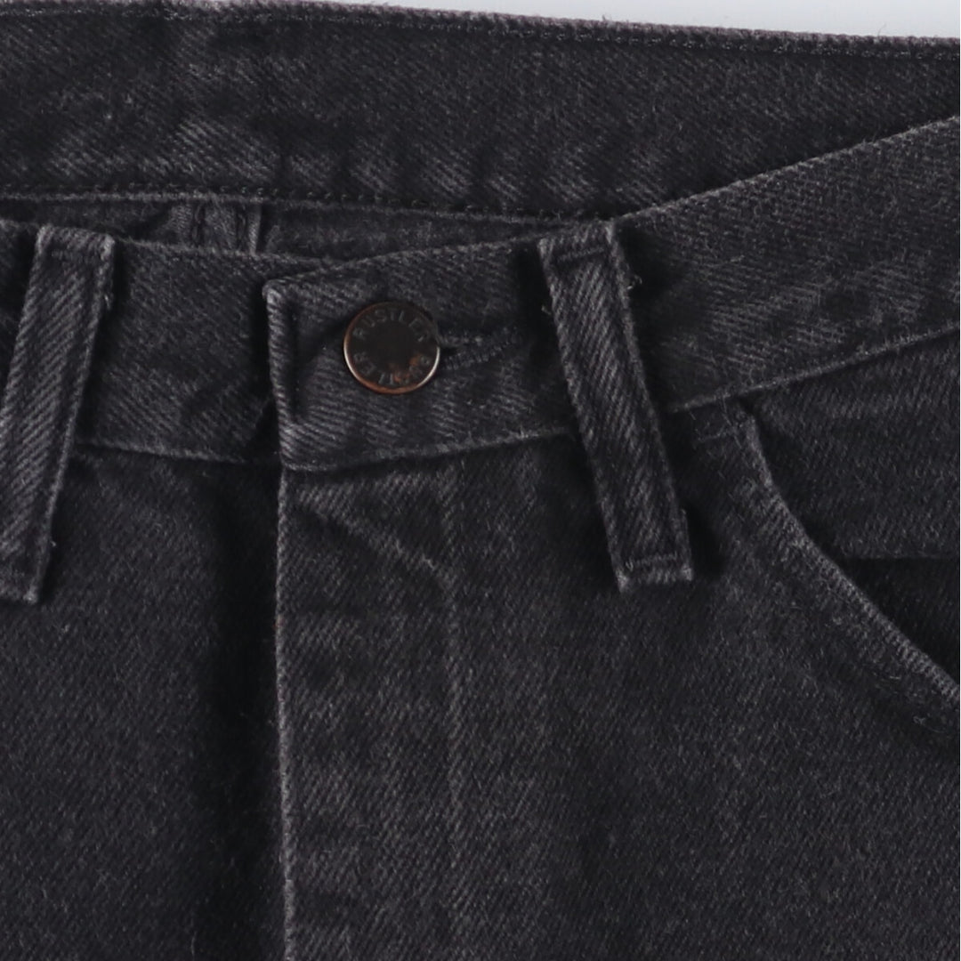 RUSTLER Black Denim Tapered Denim Pants Women's L (w28) cotton black type Vintage Second Hand