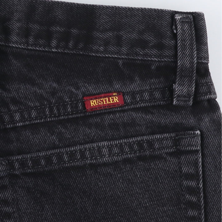 RUSTLER Black Denim Tapered Denim Pants for Men, W29 cotton black type Vintage Second Hand