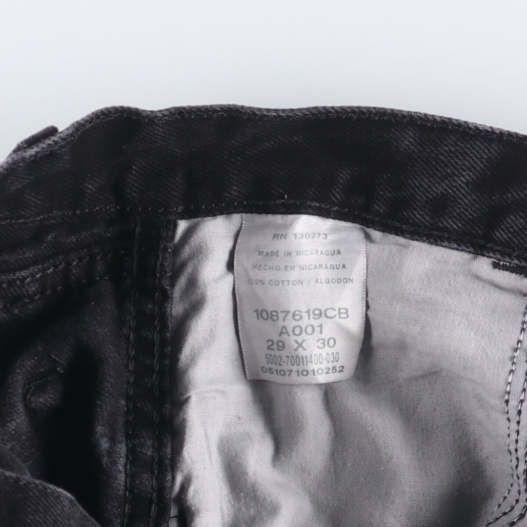 RUSTLER Black Denim Tapered Denim Pants for Men, W29 cotton black type Vintage Second Hand