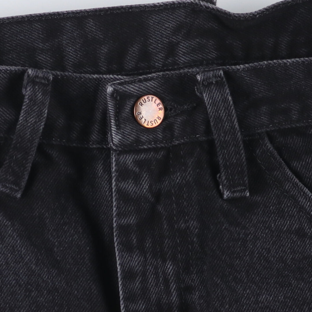 RUSTLER Black Denim Tapered Denim Pants for Men, W29 cotton black type Vintage Second Hand