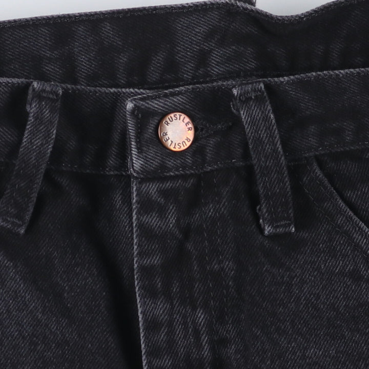 RUSTLER Black Denim Tapered Denim Pants for Men, W29 cotton black type Vintage Second Hand