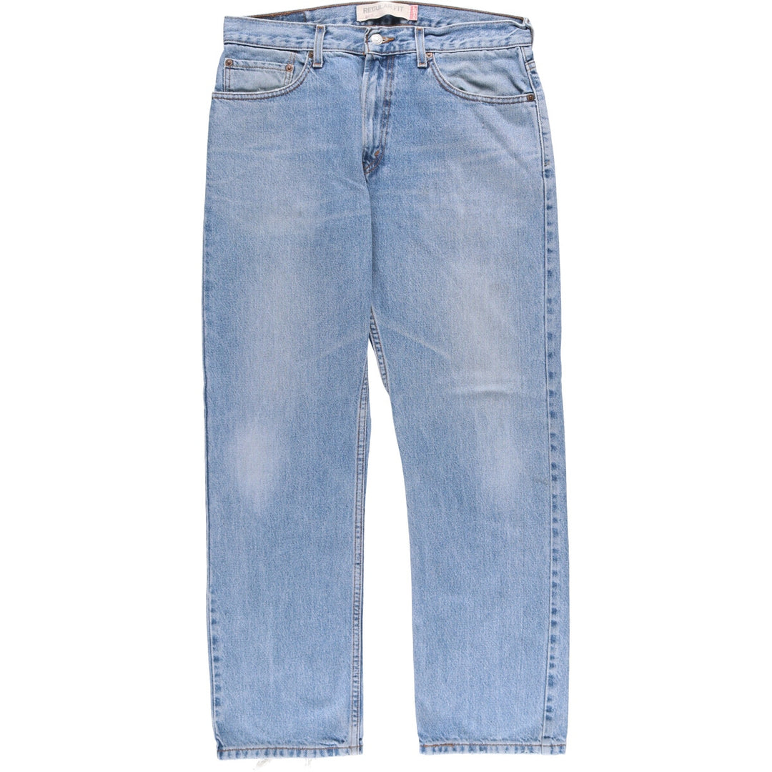 Levi's 505 REGULAR FIT tapered denim pants for men, size w33 cotton blue type Vintage Second Hand
