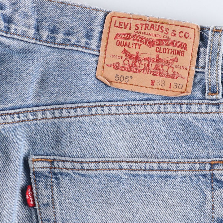 Levi's 505 REGULAR FIT tapered denim pants for men, size w33 cotton blue type Vintage Second Hand