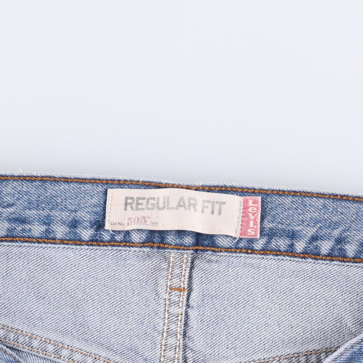Levi's 505 REGULAR FIT tapered denim pants for men, size w33 cotton blue type Vintage Second Hand