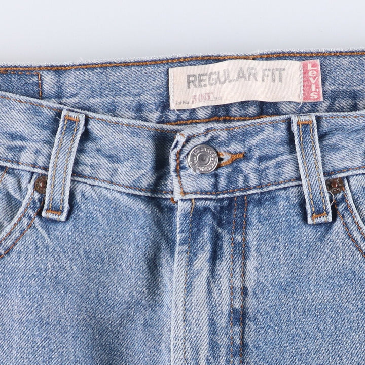 Levi's 505 REGULAR FIT tapered denim pants for men, size w33 cotton blue type Vintage Second Hand