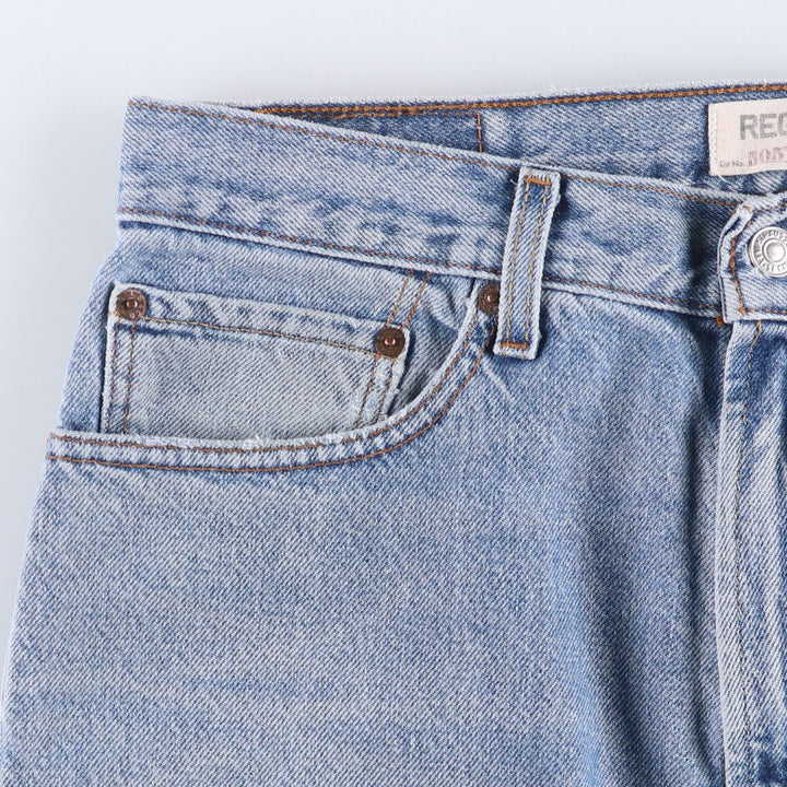Levi's 505 REGULAR FIT tapered denim pants for men, size w33 cotton blue type Vintage Second Hand